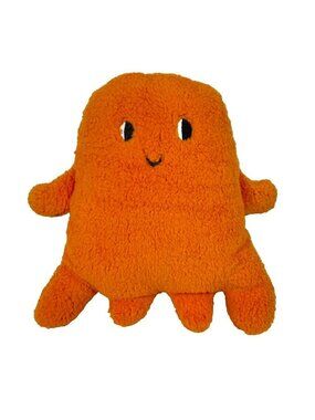 HYDE & EEK 16" GHOST Faux Shearling Decorative Toss Pillow Orange